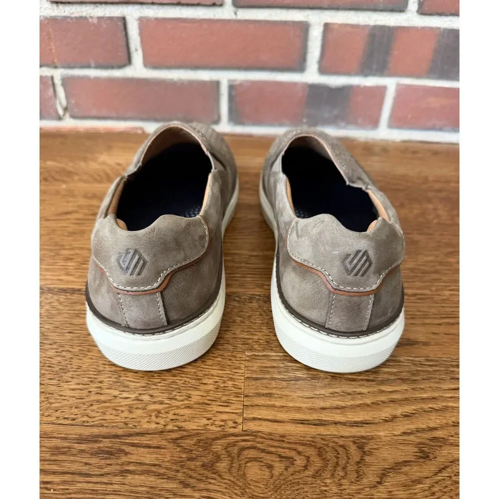 Johnston & Murphy McGuffey Woven Slip On Loafers Men's 10 Taupe Dress Casual - Picture 3 of 6